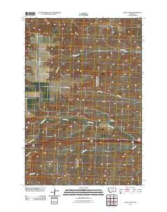 Gails Coulee Montana Historical topographic map, 1:24000 scale, 7.5 X 7.5 Minute, Year 2011