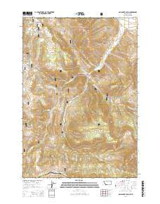 Gallagher Gulch Montana Current topographic map, 1:24000 scale, 7.5 X 7.5 Minute, Year 2014