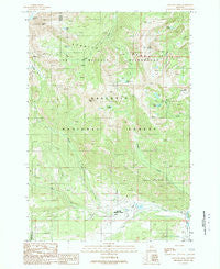 Gallatin Peak Montana Historical topographic map, 1:24000 scale, 7.5 X 7.5 Minute, Year 1988