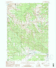 Gallatin Peak Montana Historical topographic map, 1:24000 scale, 7.5 X 7.5 Minute, Year 1988