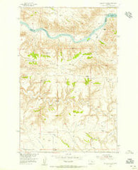 Gallatin Rapids Montana Historical topographic map, 1:24000 scale, 7.5 X 7.5 Minute, Year 1954