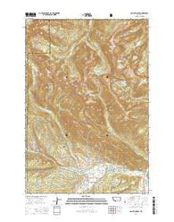 Gallatin Peak Montana Current topographic map, 1:24000 scale, 7.5 X 7.5 Minute, Year 2014