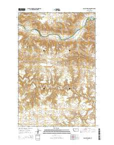 Gallatin Rapids Montana Current topographic map, 1:24000 scale, 7.5 X 7.5 Minute, Year 2014