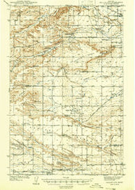 Gallup City Montana Historical topographic map, 1:62500 scale, 15 X 15 Minute, Year 1938