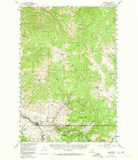 Gardiner Montana Historical topographic map, 1:62500 scale, 15 X 15 Minute, Year 1955