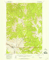 Gardiner Montana Historical topographic map, 1:62500 scale, 15 X 15 Minute, Year 1955