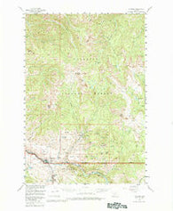 Gardiner Montana Historical topographic map, 1:62500 scale, 15 X 15 Minute, Year 1955