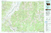 Gardiner Montana Historical topographic map, 1:100000 scale, 30 X 60 Minute, Year 1992