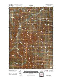 Garfield Peak Montana Historical topographic map, 1:24000 scale, 7.5 X 7.5 Minute, Year 2011