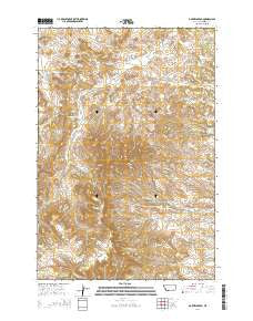 Garfield Peak Montana Current topographic map, 1:24000 scale, 7.5 X 7.5 Minute, Year 2014