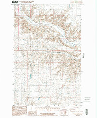 Garland Creek Montana Historical topographic map, 1:24000 scale, 7.5 X 7.5 Minute, Year 1984