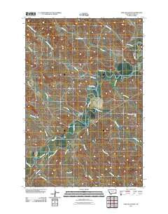 Garland School Montana Historical topographic map, 1:24000 scale, 7.5 X 7.5 Minute, Year 2011