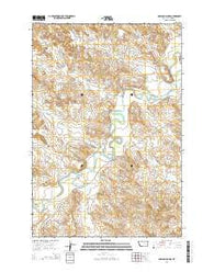 Garland School Montana Current topographic map, 1:24000 scale, 7.5 X 7.5 Minute, Year 2014