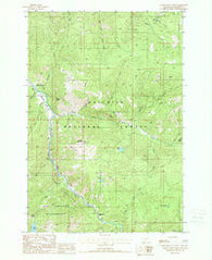 Garnet Mountain Montana Historical topographic map, 1:24000 scale, 7.5 X 7.5 Minute, Year 1988