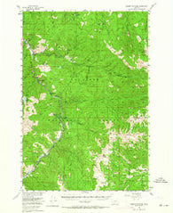 Garnet Mountain Montana Historical topographic map, 1:62500 scale, 15 X 15 Minute, Year 1955