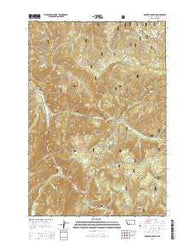 Garnet Mountain Montana Current topographic map, 1:24000 scale, 7.5 X 7.5 Minute, Year 2014