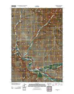 Garrison Montana Historical topographic map, 1:24000 scale, 7.5 X 7.5 Minute, Year 2011