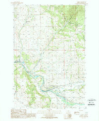 Garrison Montana Historical topographic map, 1:24000 scale, 7.5 X 7.5 Minute, Year 1989