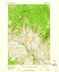 Garrison Montana Historical topographic map, 1:62500 scale, 15 X 15 Minute, Year 1958