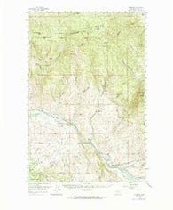 Garrison Montana Historical topographic map, 1:62500 scale, 15 X 15 Minute, Year 1958