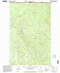 Garver Mountain Montana Historical topographic map, 1:24000 scale, 7.5 X 7.5 Minute, Year 1997