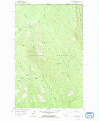 Garver Mountain Montana Historical topographic map, 1:24000 scale, 7.5 X 7.5 Minute, Year 1963