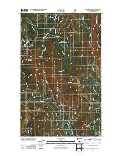 Garver Mountain Montana Historical topographic map, 1:24000 scale, 7.5 X 7.5 Minute, Year 2011
