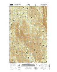 Garver Mountain Montana Current topographic map, 1:24000 scale, 7.5 X 7.5 Minute, Year 2014