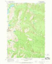Gash Point Montana Historical topographic map, 1:24000 scale, 7.5 X 7.5 Minute, Year 1966