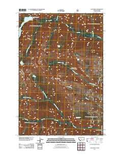 Gash Point Montana Historical topographic map, 1:24000 scale, 7.5 X 7.5 Minute, Year 2011