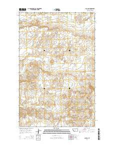 Gay Dam Montana Current topographic map, 1:24000 scale, 7.5 X 7.5 Minute, Year 2014
