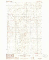 Geddart Lake Montana Historical topographic map, 1:24000 scale, 7.5 X 7.5 Minute, Year 1983