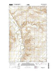 Geddart Lake Montana Current topographic map, 1:24000 scale, 7.5 X 7.5 Minute, Year 2014