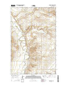 Geddart Lake Montana Current topographic map, 1:24000 scale, 7.5 X 7.5 Minute, Year 2014