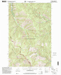 Gem Peak Montana Historical topographic map, 1:24000 scale, 7.5 X 7.5 Minute, Year 1997