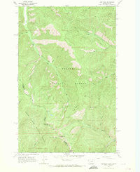 Gem Peak Montana Historical topographic map, 1:24000 scale, 7.5 X 7.5 Minute, Year 1966