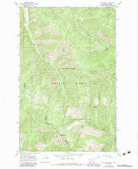 Gem Peak Montana Historical topographic map, 1:24000 scale, 7.5 X 7.5 Minute, Year 1966