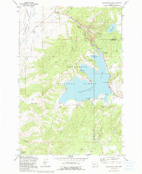 Georgetown Lake Montana Historical topographic map, 1:24000 scale, 7.5 X 7.5 Minute, Year 1971