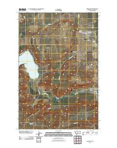 Geraldine Montana Historical topographic map, 1:24000 scale, 7.5 X 7.5 Minute, Year 2011