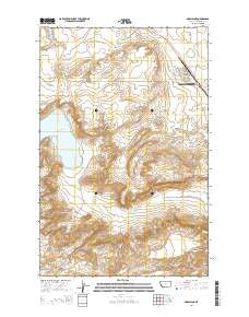 Geraldine Montana Current topographic map, 1:24000 scale, 7.5 X 7.5 Minute, Year 2014
