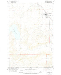 Geraldine Montana Historical topographic map, 1:24000 scale, 7.5 X 7.5 Minute, Year 1978