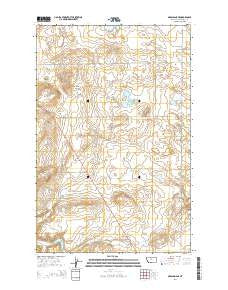 Geraldine NE Montana Current topographic map, 1:24000 scale, 7.5 X 7.5 Minute, Year 2014