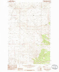Gerhard Corner Montana Historical topographic map, 1:24000 scale, 7.5 X 7.5 Minute, Year 1985