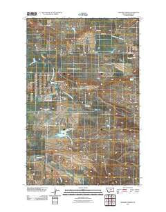 Gerhard Corner Montana Historical topographic map, 1:24000 scale, 7.5 X 7.5 Minute, Year 2011