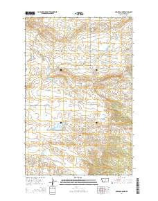Gerhard Corner Montana Current topographic map, 1:24000 scale, 7.5 X 7.5 Minute, Year 2014