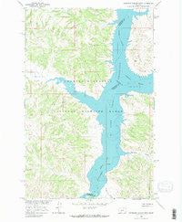 Germaine Coulee West Montana Historical topographic map, 1:24000 scale, 7.5 X 7.5 Minute, Year 1965