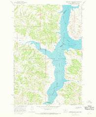 Germaine Coulee West Montana Historical topographic map, 1:24000 scale, 7.5 X 7.5 Minute, Year 1965
