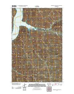 Germaine Coulee East Montana Historical topographic map, 1:24000 scale, 7.5 X 7.5 Minute, Year 2011