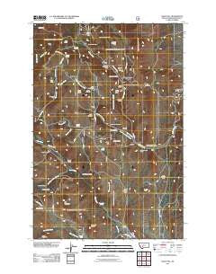 Giant Hill Montana Historical topographic map, 1:24000 scale, 7.5 X 7.5 Minute, Year 2011
