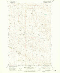 Gibson Coulee Montana Historical topographic map, 1:24000 scale, 7.5 X 7.5 Minute, Year 1973